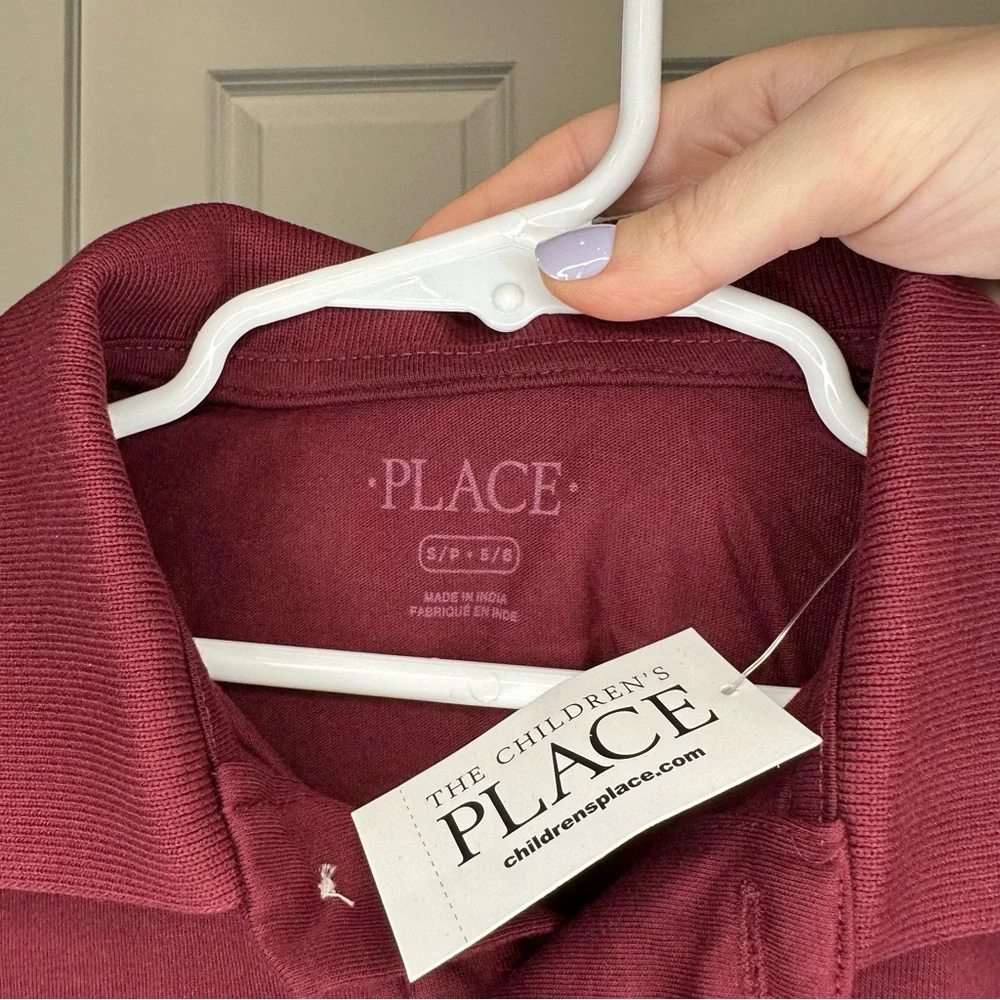 The Children’s Place Long‎ Sleeve Polo Size 5/6 Small NWT
